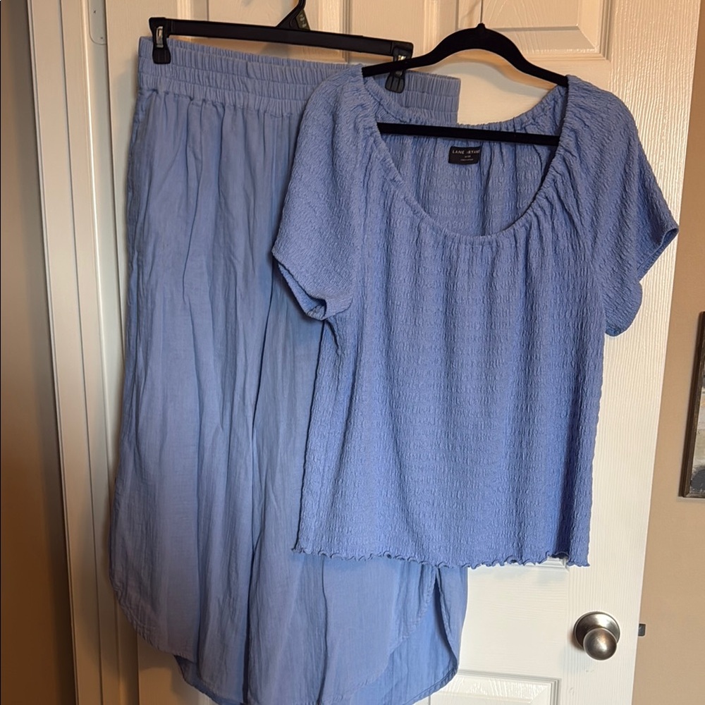 Light Blue Top and pant Set